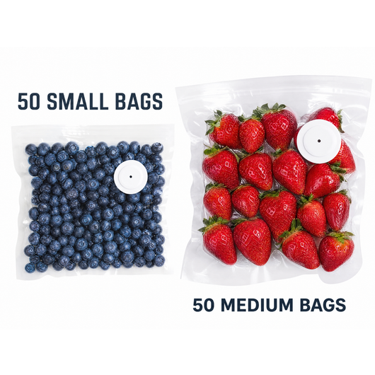 100 Vacuum Bags (S,M)
